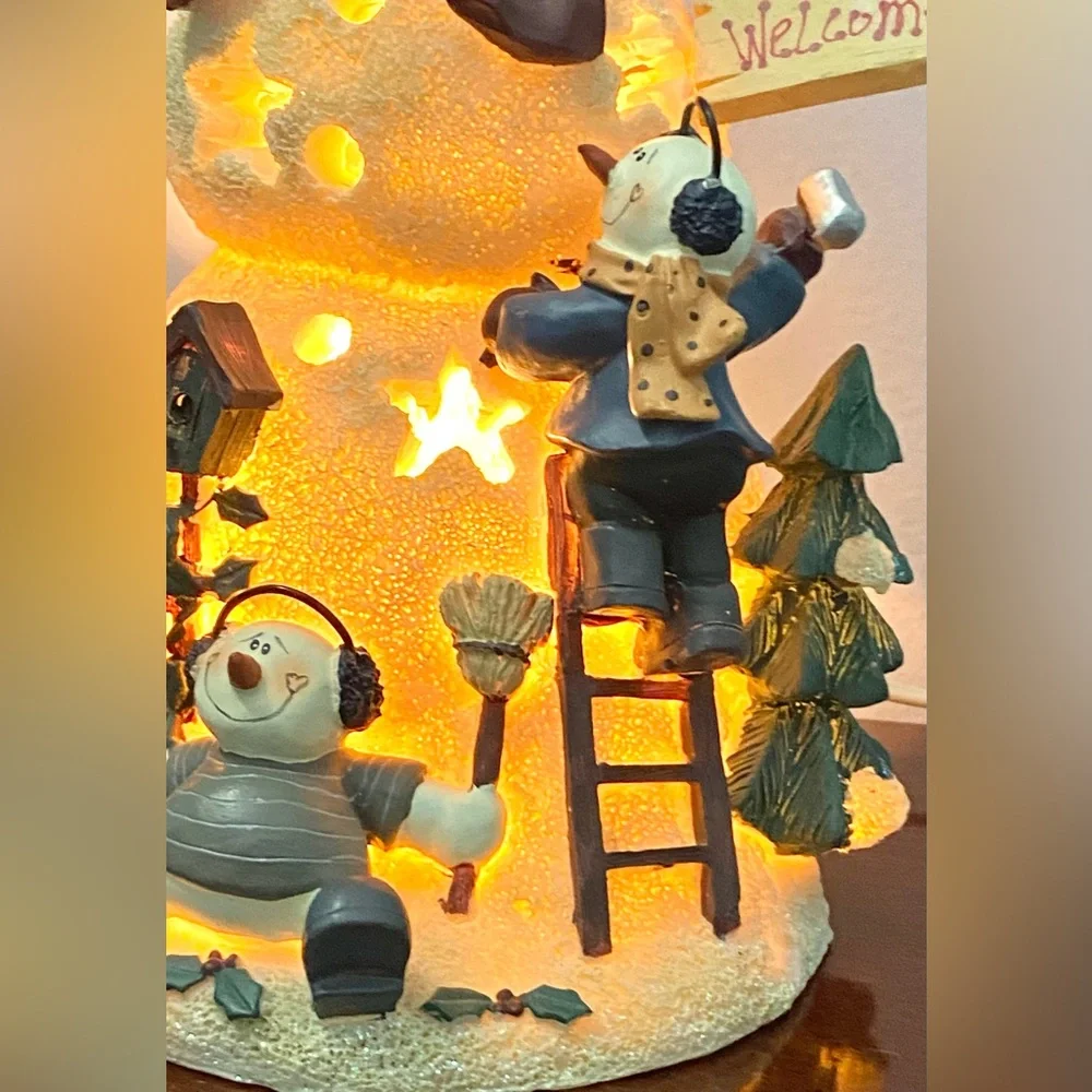 CMI Henton Christmas Snowman And Friends Welcome Light Up Display
